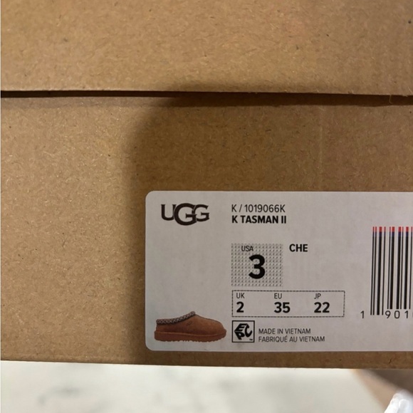 Size 3Y UGG Kids Tasman II Chestnut Slipper Shoe With 100% Authentic 1019066K - Picture 5 of 5